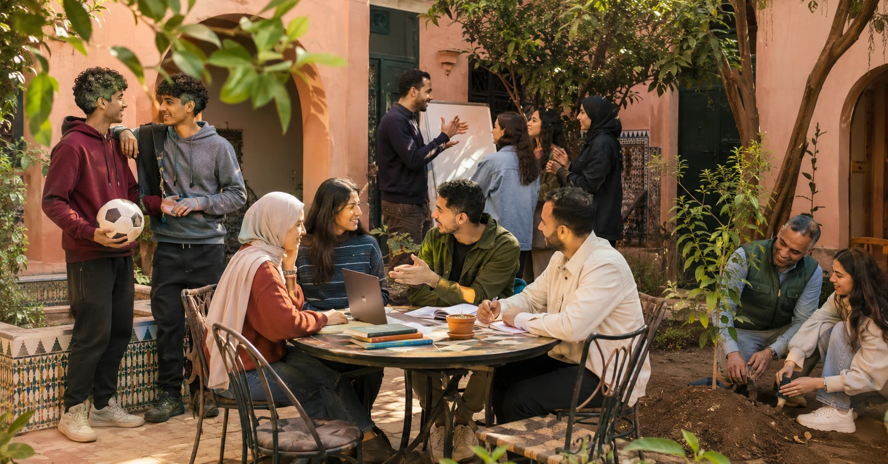 L'écosystème Liqae — rencontres, groupes, sport, magazine, podcasts, collections et WAC au Maroc