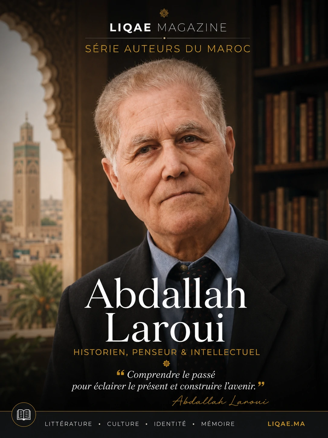 Portrait d'Abdallah Laroui