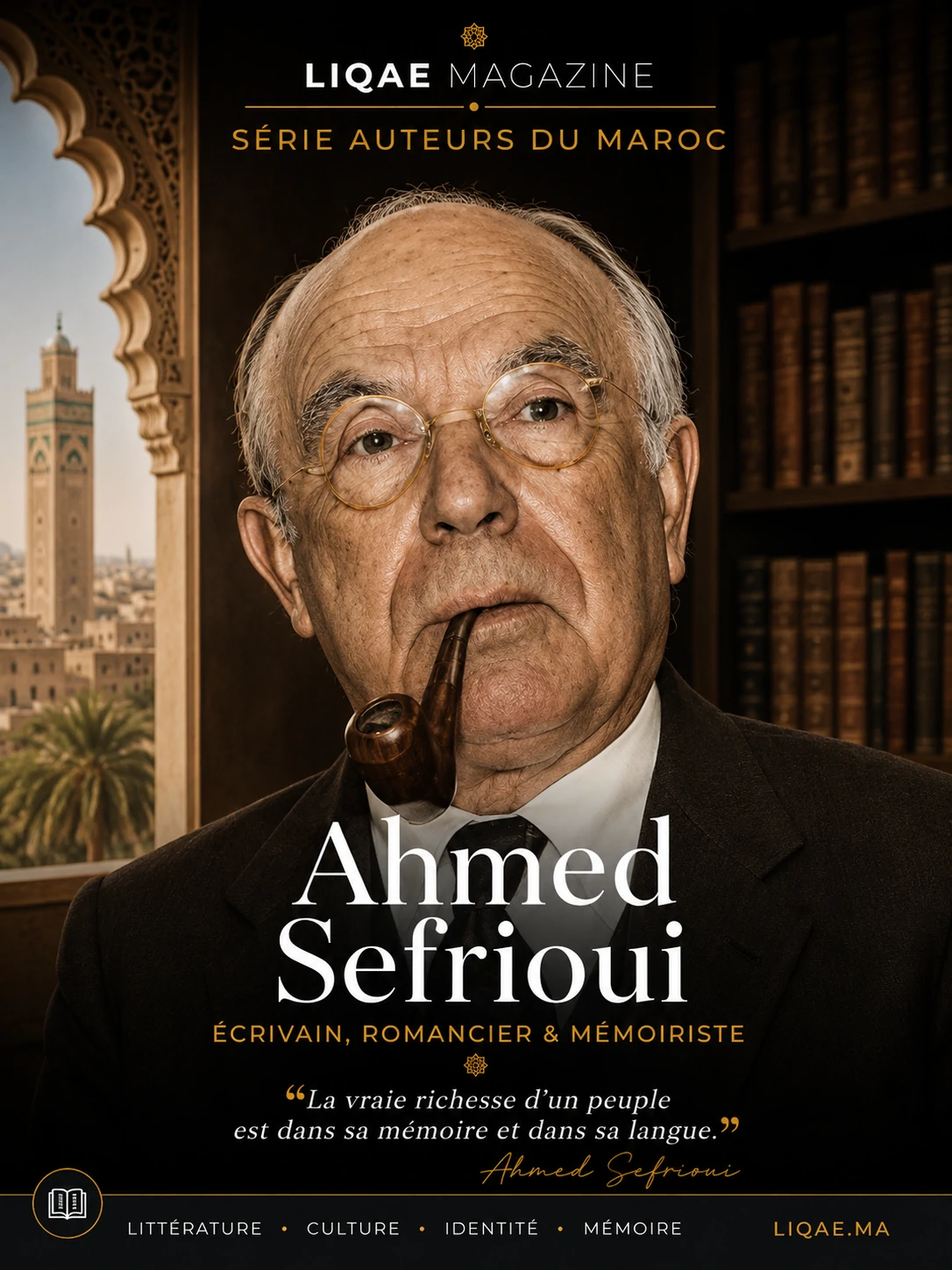Portrait d'Ahmed Sefrioui